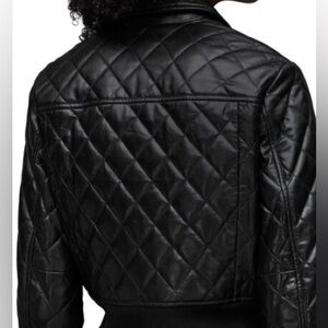 AllSaints Quinn Lamb Leather Bomber Jacket
UK 10 Never worn